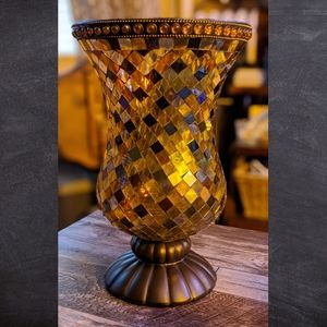PartyLite Hurricane Moroccan Mosaic Candle Holder